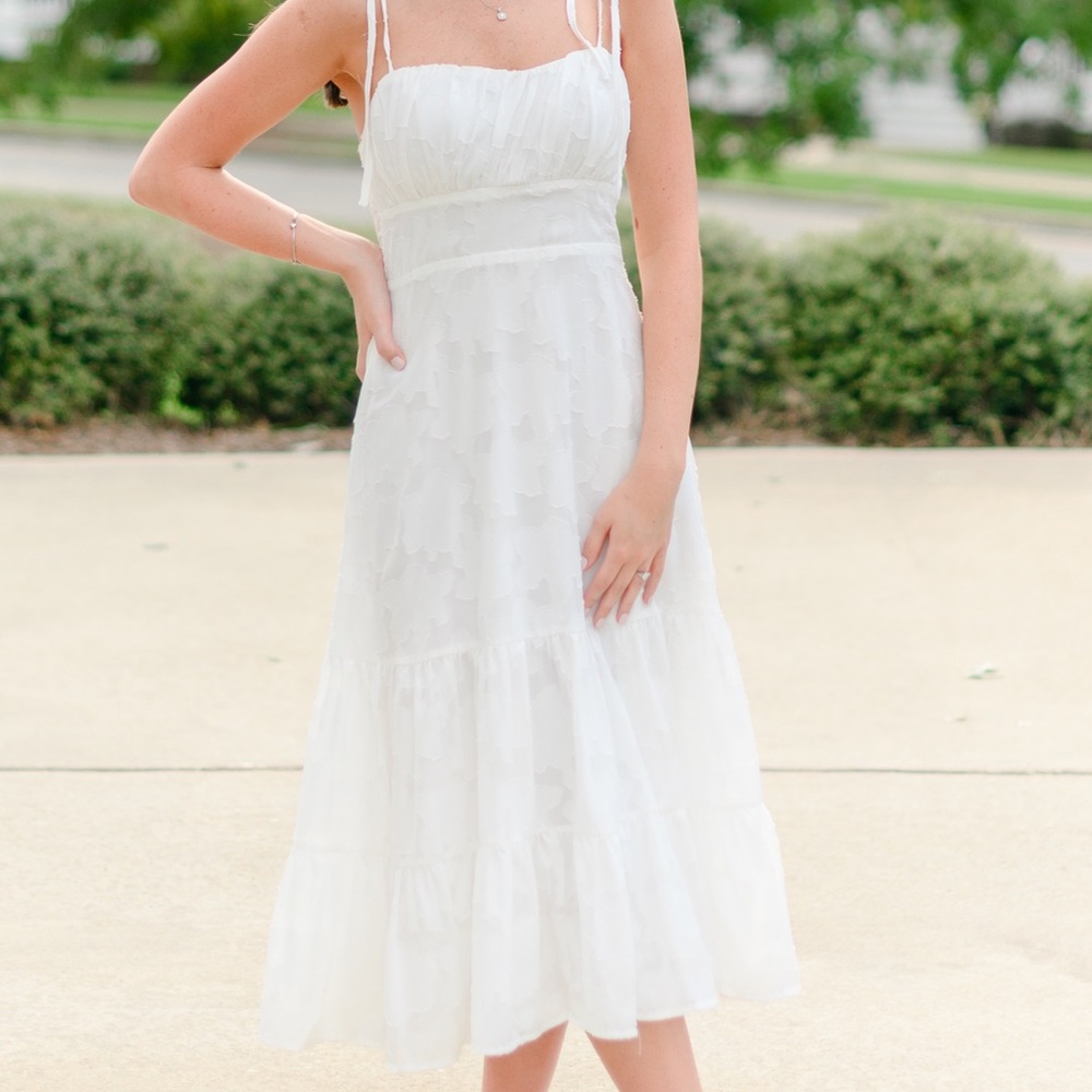 Lulus White Midi Dress